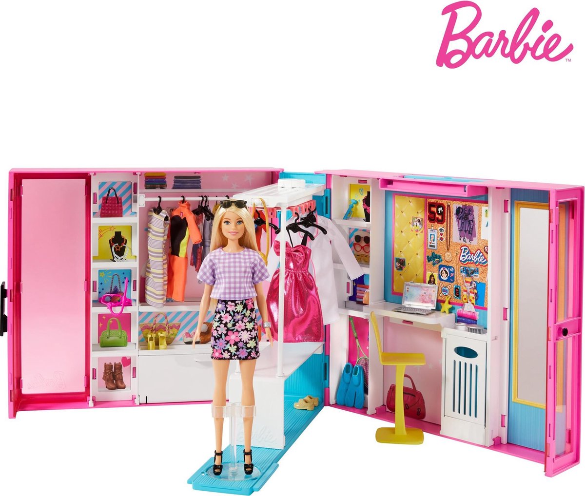 Armoire de rêve Barbie avec poupée - ensemble de poupée