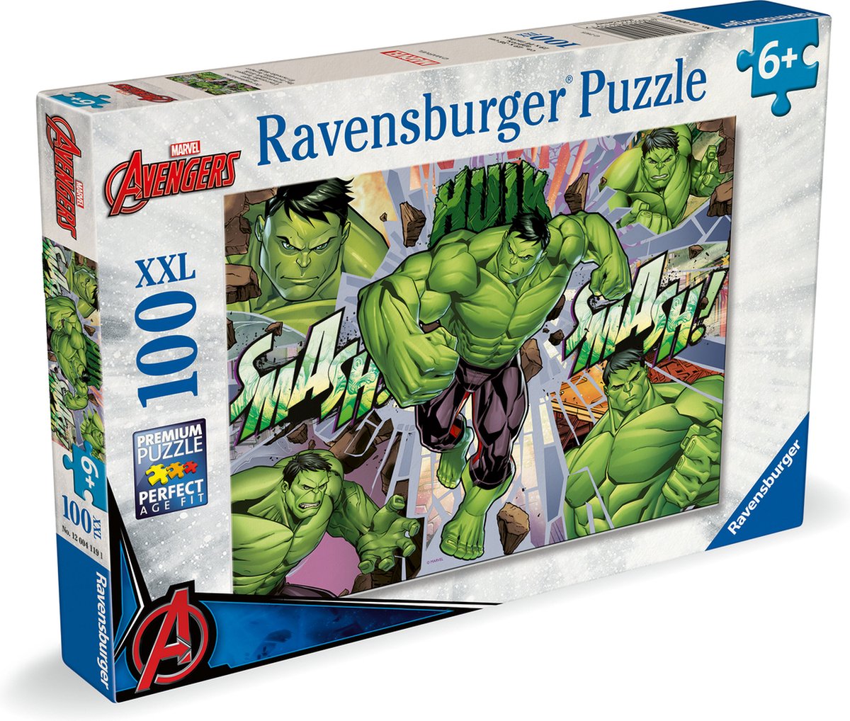 Ravensburger Jigsaw Puzzle XXL Marvel Hulk, 100e.
