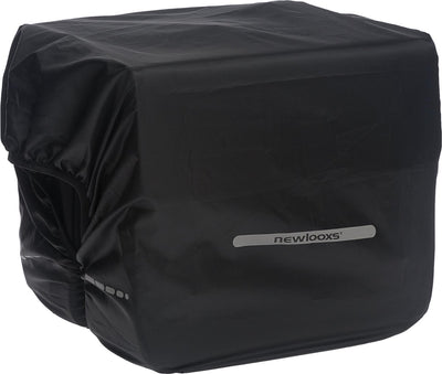 Nouveau Looxs Rain Cover Double - Black Waterproof Polyester Bicycle Bag - Reflection - 40x97 cm