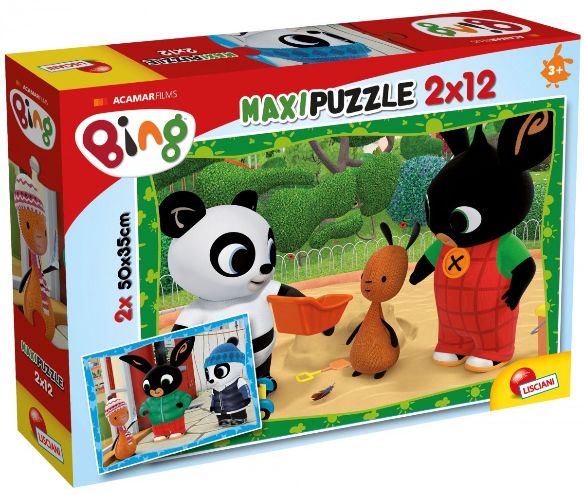 Lisciani bing puzzle maxifloor 2 x 12 - bing et vos amis !