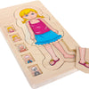 Petite fille de puzzle du corps en bois, 29e.