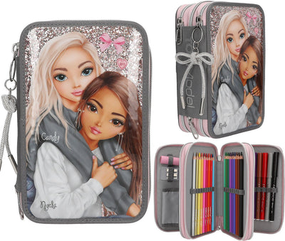 Depesche - trousse 3 compartiments top modèle - ma meilleure amie