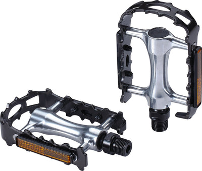 Bbb cycling bigfeet 2.0 pédales de vélo vélo de ville, pédale de vélo électrique VTT - universelle - pédales à plateforme durables avec réflecteurs - noir - pédales de vélo - bpd-16b