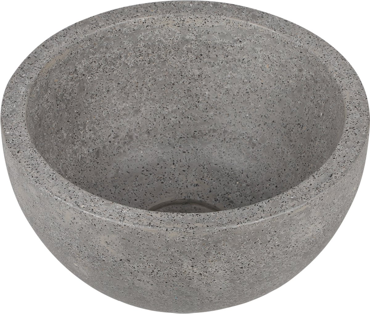 Lavabo de rivière Differnz - 23x23x12cm - terrazzo gris fin