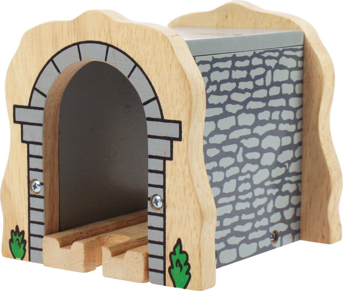 Bigjigs Rails en bois Gray Tunnel