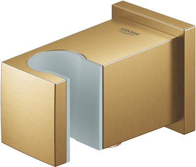 Coude de raccordement mural Grohe Euphoria Cube avec support mural brossé Cool Sunrise