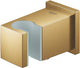 Coude de raccordement mural Grohe Euphoria Cube avec support mural brossé Cool Sunrise