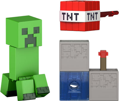 Mattel Minecraft Redstone Charged Creeper ensemble de figurines et d'accessoires