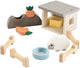 Fait par des cerfs minuscules agriples en bois jeu sheep