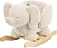 Peluche éléphant Nattou - cheval à bascule - cheval à bascule - 59 x 45 cm - écru