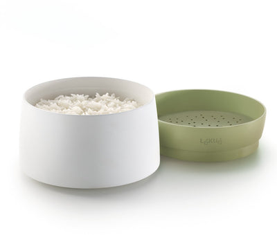 Cuiseur à riz et quinoa micro-ondes Lékué - vert