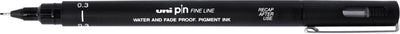 Uni-ball uni pin fine liner - stylo à croquis noir 0,3 mm