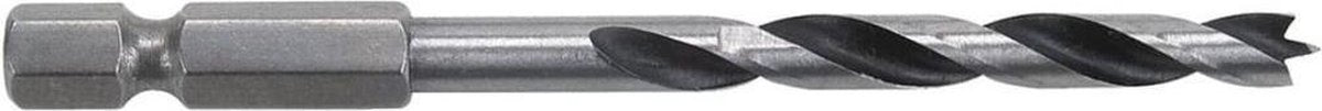 Wolfcraft - jeu de forets hélicoïdaux à bois, tige hexagonale, ø 3–8 mm, 5 pièces. - 7122000
