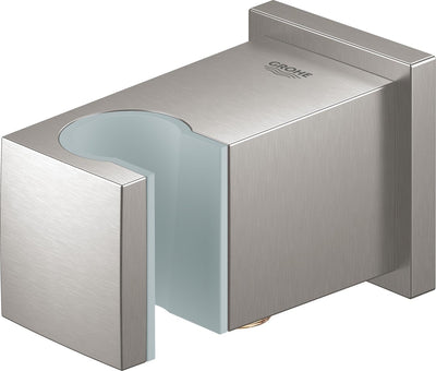 Grohe euphoria cube coude de raccordement mural de douche avec support mural - aspect inox - 26370dc0