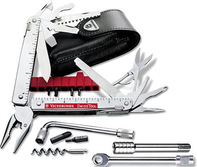 Outil multifonction Victorinox, cliquet swisstool x plus,