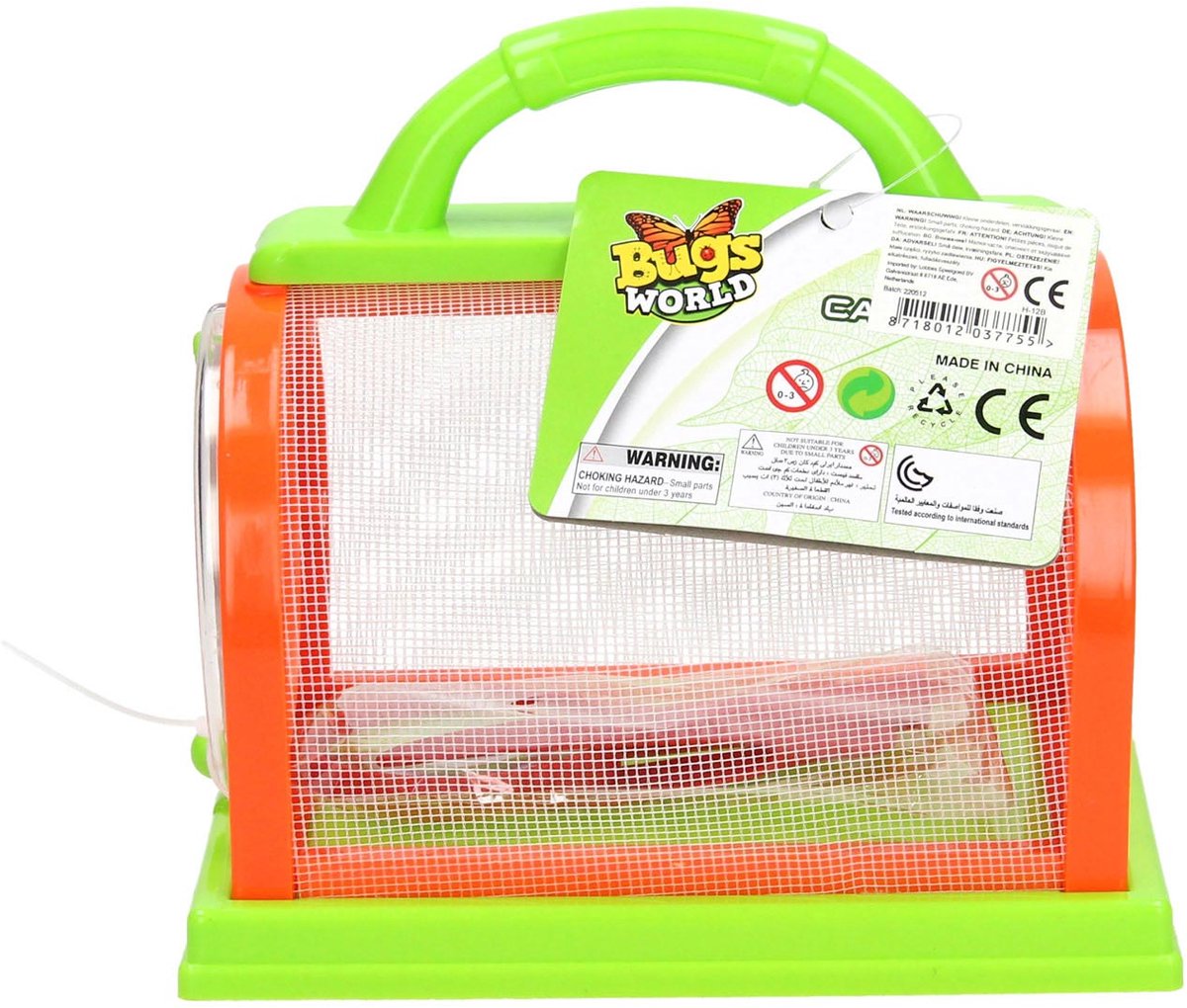 Cabinet d'observation des insectes vert jaune, 3dlg.