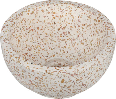Lavabo de rivière Differnz - 23x23x12cm - beige terrazzo