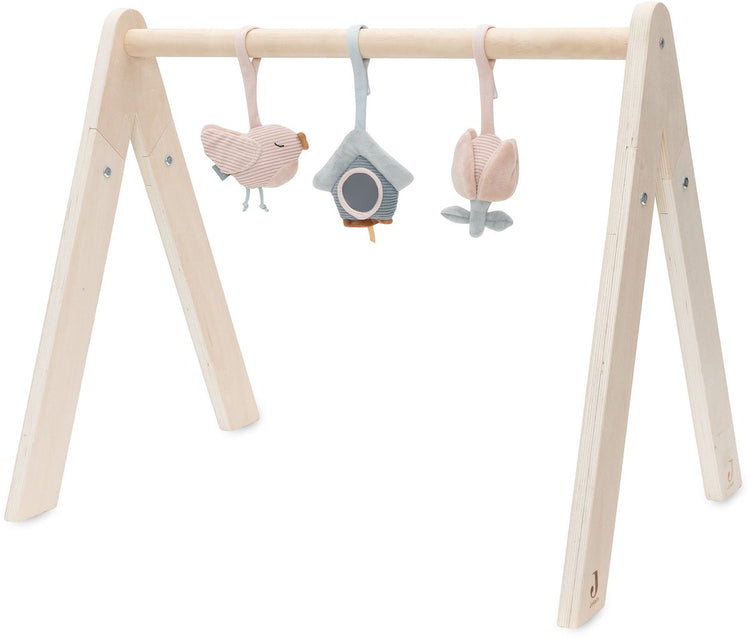Jouets de gymnastique pour bébé Jollein - cintres pour jouets pour bébé - polyester - jolis oiseaux