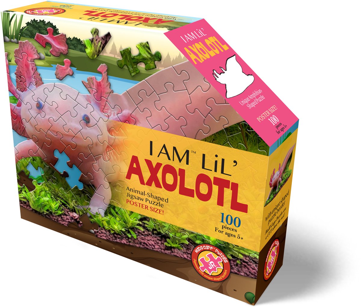 Puzzle Mad capp axolotl puzzle pour enfants 100 pièces en carton.