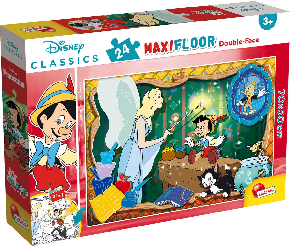 Lisciani Disney Puzzle Df Maxi Floor 24 Classiques Disney - Pinocchio