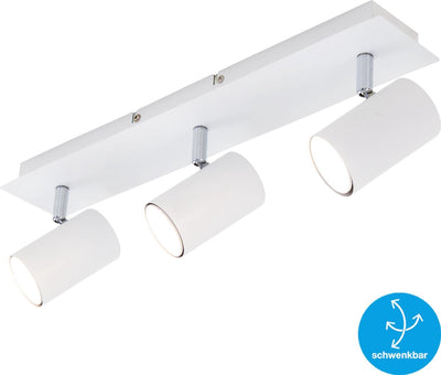 Briloner run - spot de plafond - spots en saillie à 3 lumières - rotatif - plafonnier - gu10 - max. 40 watts - blanc