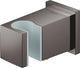 Grohe coude de raccordement mural de douche euphoria cube avec support mural - graphite dur - 26370a00