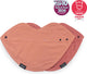 Bavoir 3-en-1 Kipkep - sienne - bavoir xl, bavoir et bandana en 1 ! - 2 pièces - coton - double épaisseur - rose - hydrophile, tissu éponge - foulard