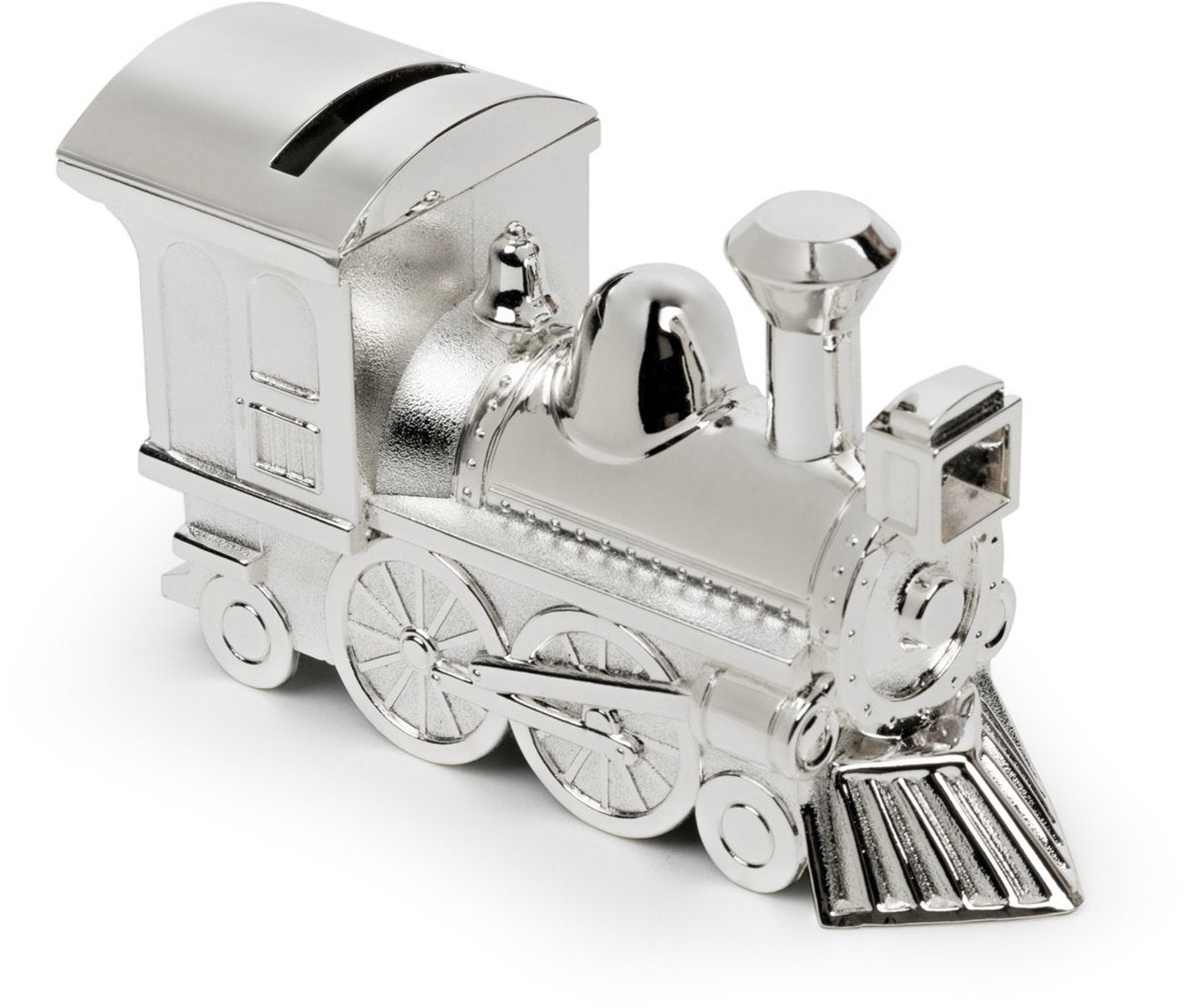 Zilverstad - tirelire locomotive couleur argent