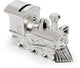 Zilverstad - tirelire locomotive couleur argent