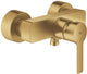 Nouveau mitigeur de douche Grohe Lineare – montage mural – Silkmove – raccords en S recouverts – Cool Sunrise brossé