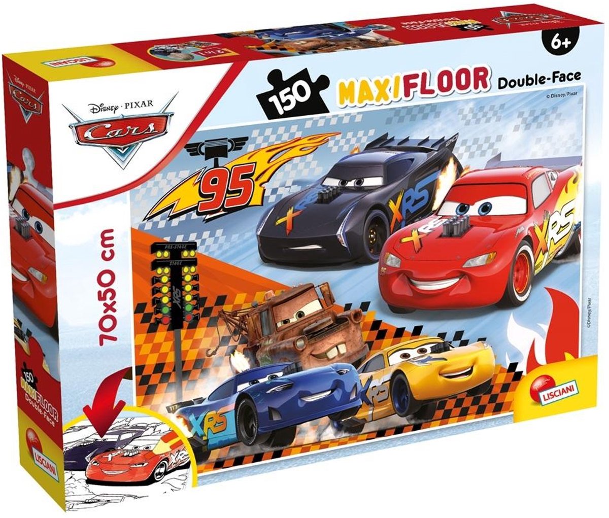 Lisciani Disney puzzle df maxi étage 150 voitures