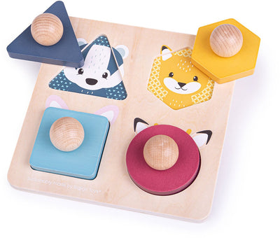Bigjigs noppen puzzle forêt animaux fsc 100%