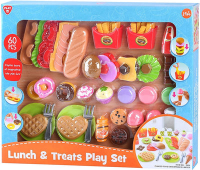 Jouez aux jouets pour le déjeuner et les collations Play Set, 60dlg.