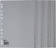 Onglets Oxford, a4, en pp, perforation 11 trous, 100 onglets numérotés, gris