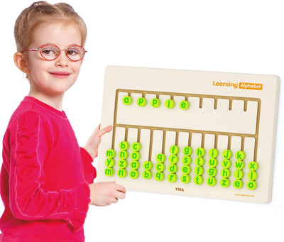 Vigatoys viga toys - jeu mural - apprendre l'alphabet