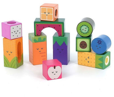 Vilac blocs musicaux bois fruits légumes 7414
