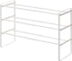 Yamazaki étagère à chaussures extensible - structure - 3 niveaux - blanc