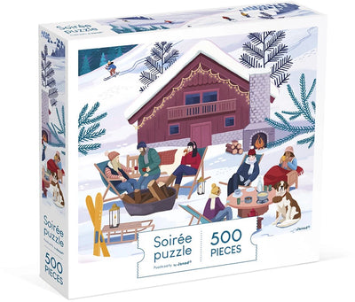 Janod - puzzle enfant - l'hiver à la montagne - 500 pièces