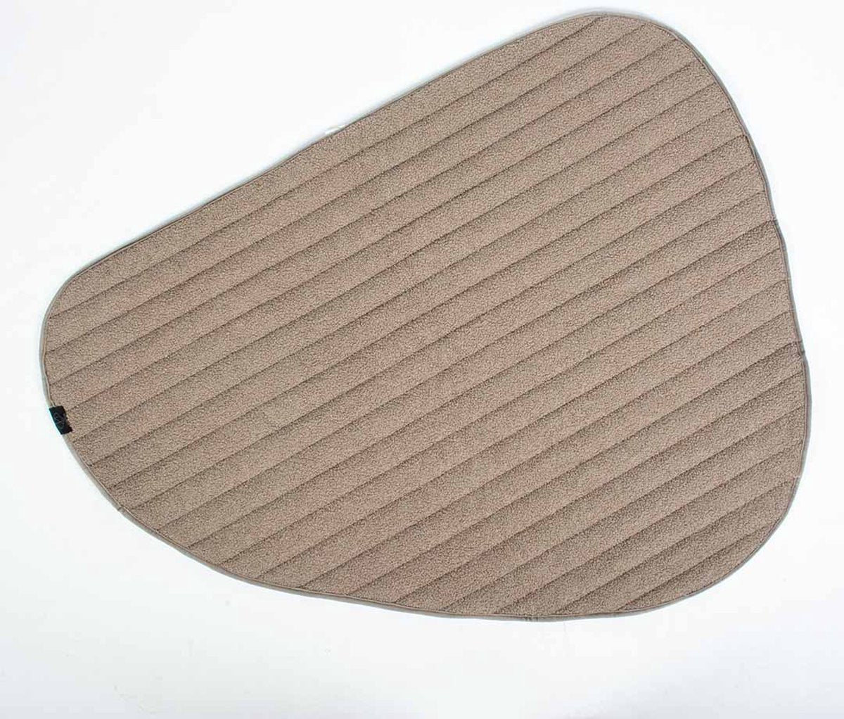 D d home galet - plaid double face 120x95x2cm taupe