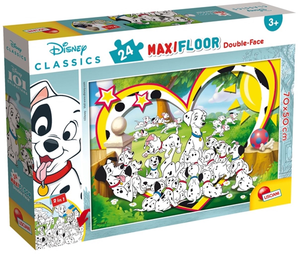 Lisciani Disney Puzzle Df Maxi Floor 24 101 Dalmatiens