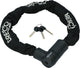 Antivol à chaîne Dresco art 4 - art 4 approuvé pour l'assurance - antivol scooter - antivol moto - antivol vélo - 90 cm de long - diamètre 10,5 mm - noir