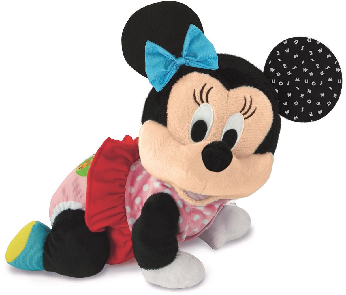 Clementoni bébé - Disney Minnie Mouse - peluche interactive - apprendre à ramper ensemble - avec son - à partir de 6 mois