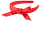 Petites aventures - bandeau blanc neige - noeud satin rouge