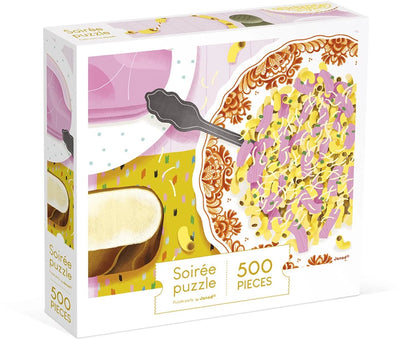 Janod - puzzle enfant - pâtes et jambon - 500 pièces