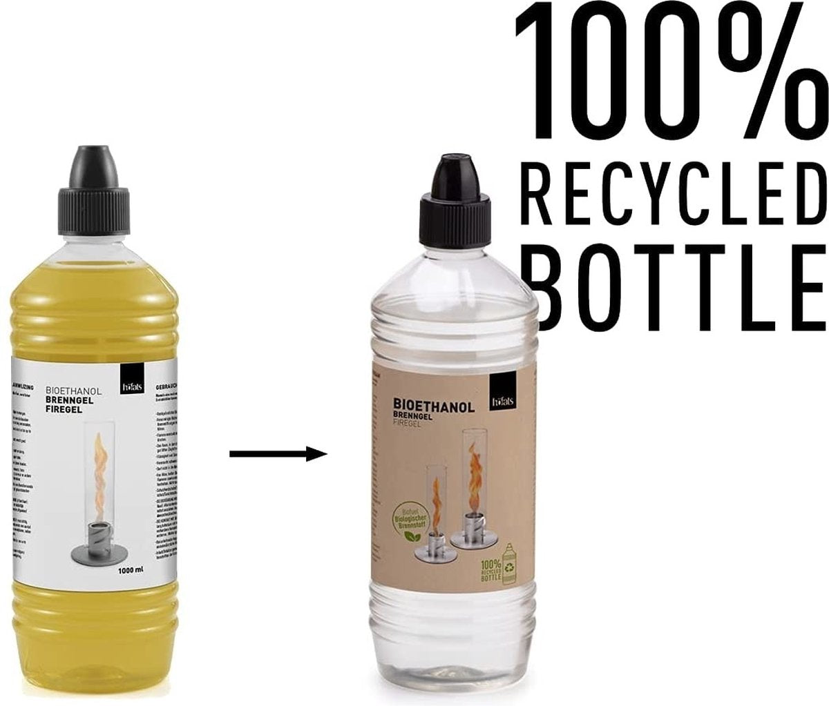 Höfats - bouteille de carburant bioéthanol spin 1 litre - bioéthanol - transparent -