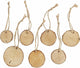 Disque en bois avec cordon suspendu, 7e.