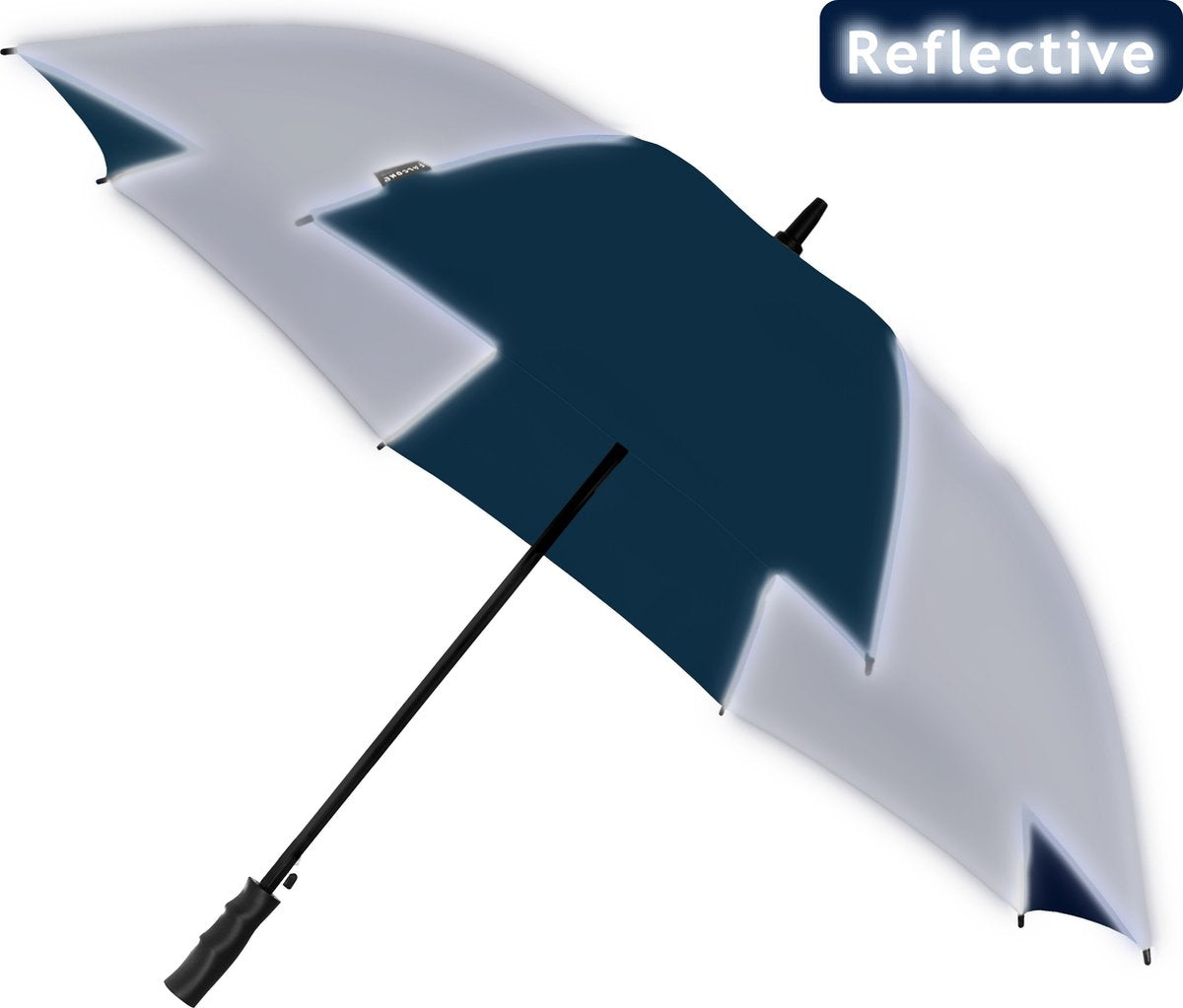 Falcone - parapluie - ø 120 cm - automatique - réfléchissant bleu argent
