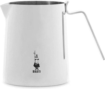 Pichet à lait Bialetti Elegance 500 ml – Pichet à mousse de lait en acier inoxydable – Pichet Barista – Pour Cappuccino et Latte Art – Passe au lave-vaisselle