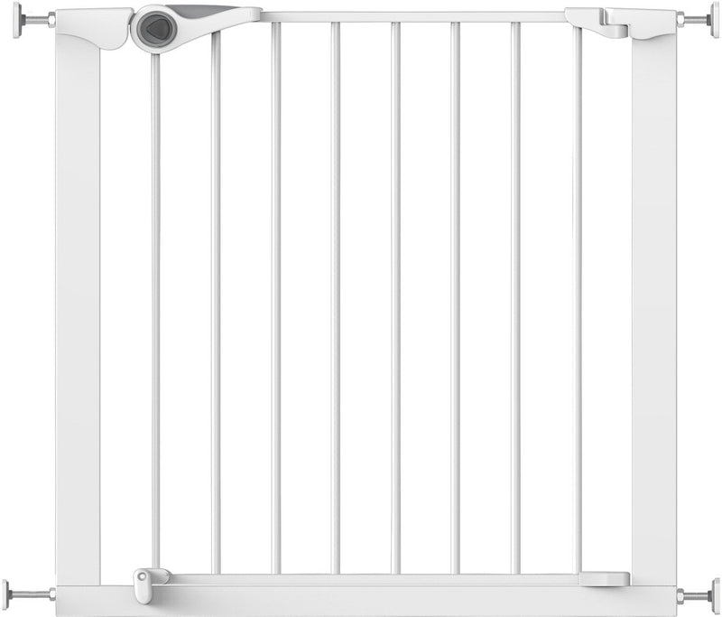 Barrière d'escalier Noma sans perçage - Barrière d'escalier avec fixation par pince - 75 à 82 cm - Ajustement par pression - Blanc