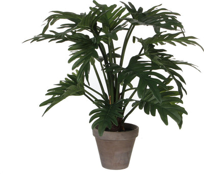 Décorations en mica décoration mica plante artificielle philodendron - vert - h50 et d60 cm - plantes de bureau de chambre